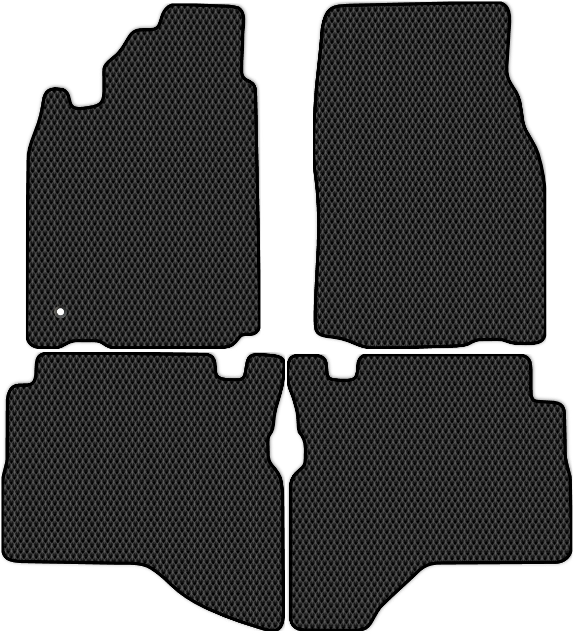 

Коврики ЭВА в салон для Mitsubishi Pajero Sport (K90) 1998 - 2008, 4 шт. черный, 3618-S4Y-H