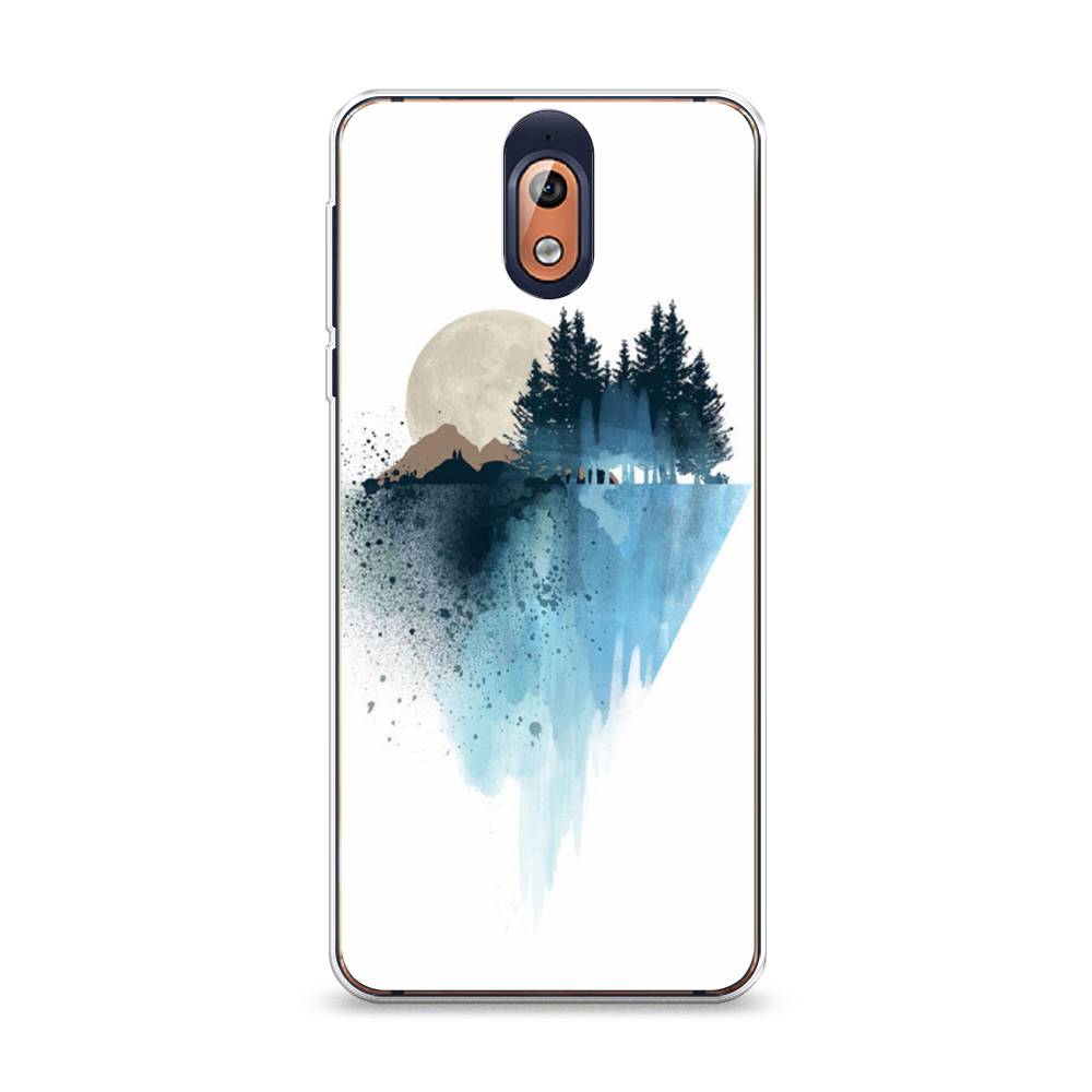 

Чехол Awog на Nokia 3.1 / Нокиа 3.1 "Горы 5", Голубой, 121650-4