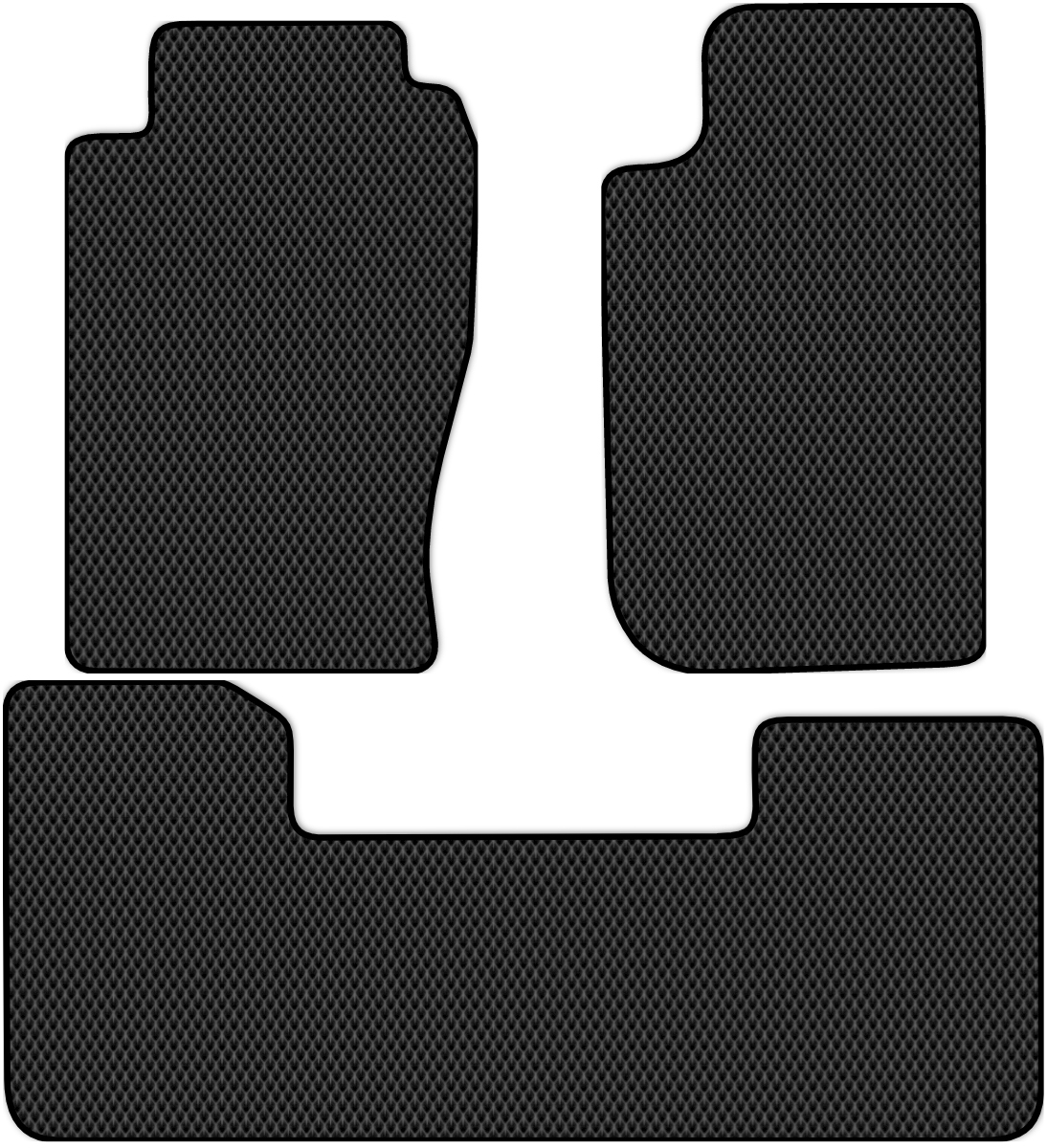 

Коврики ЭВА в салон для Nissan Patrol 5 (Y61) 2004 - 2010, 3 шт. черный, 3715-W3N-H