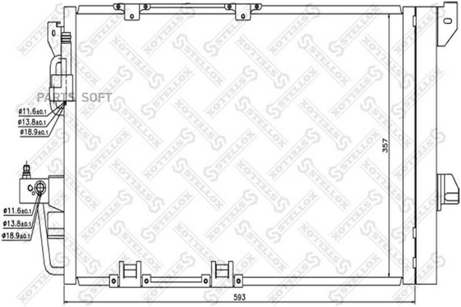 

STELLOX Радиатор кондиционера STELLOX 1045035sx