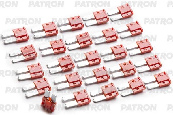 Предохранитель пласт.коробка 25шт MICRO2 Fuse 10A красный PATRON PFS055