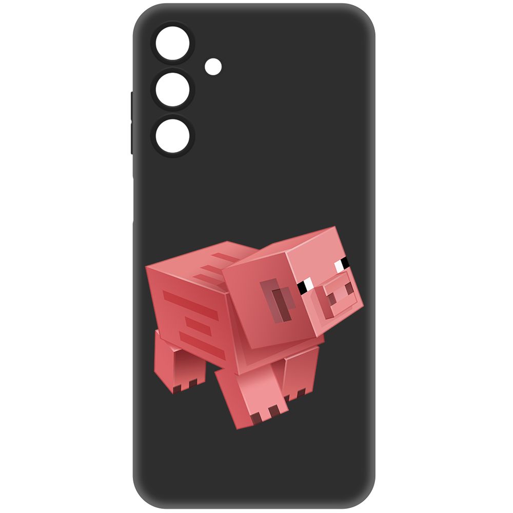 

Чехол-накладка Krutoff Soft Case Minecraft-Свинка для Samsung Galaxy A15 4G (A155) черный
