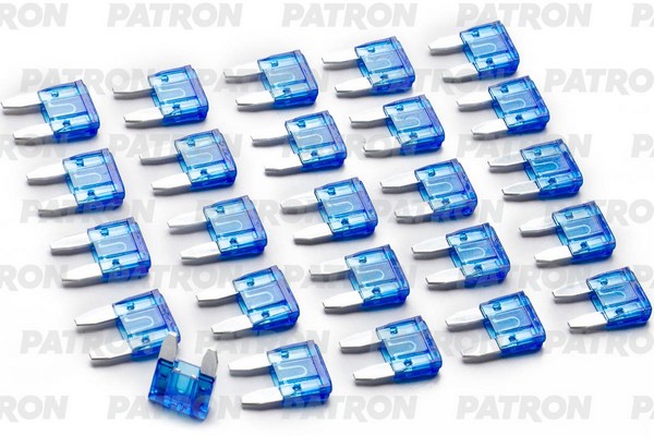 

Предохранитель пласт.коробка 25шт MINI Fuse 15A голубой PATRON PFS018