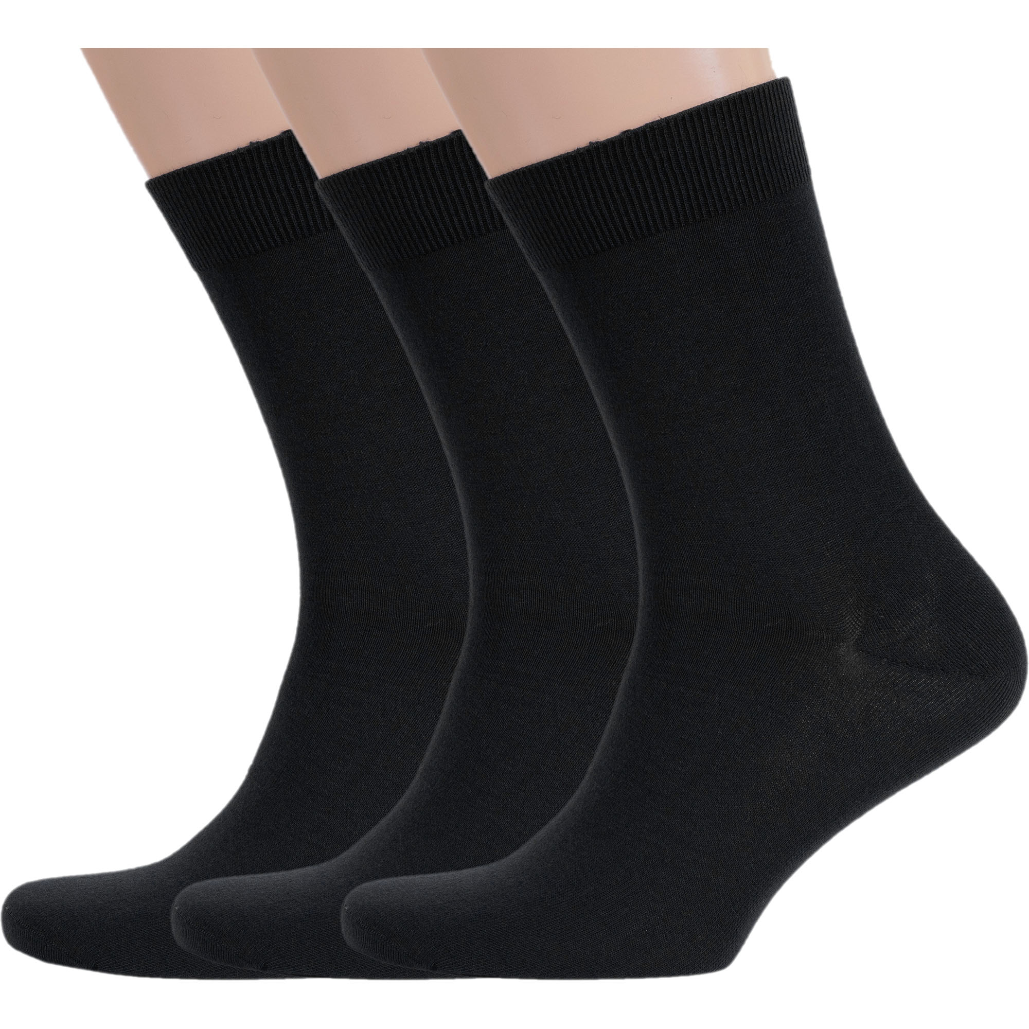 

Комплект носков мужских Rusocks 3-М-1134 черных 31, Черный, 3-М-1134