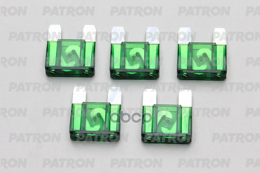 Предохранитель пласт.коробка 5шт MAXI Fuse 30A зеленый PATRON PFS063