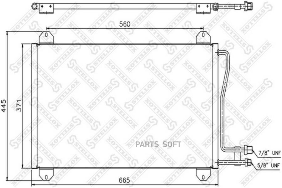 

STELLOX Радиатор кондиционера STELLOX 1045059sx