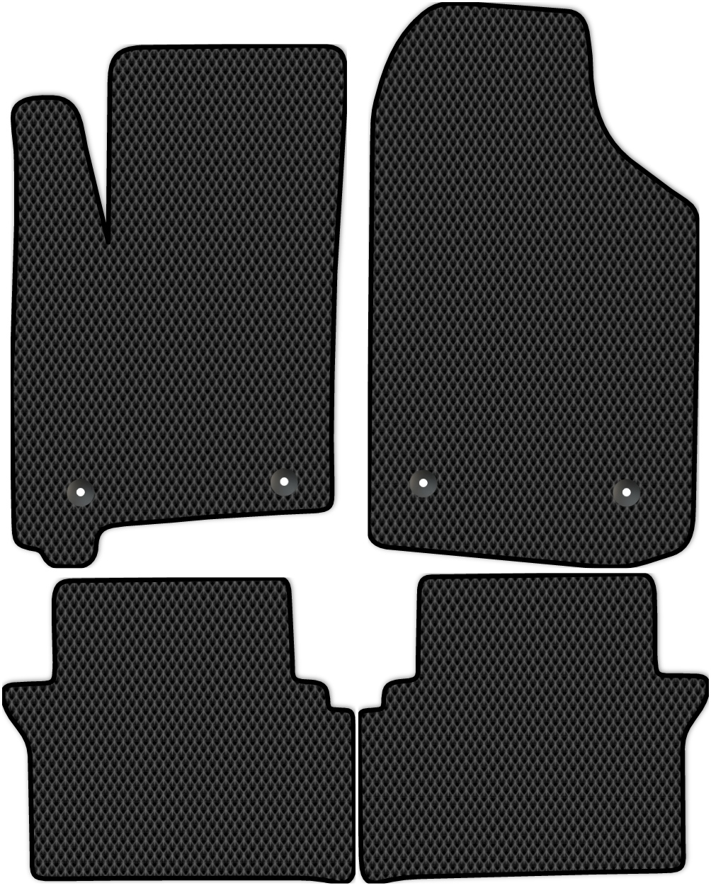 

Коврики ЭВА в салон для Opel Meriva 2002 - 2006, 4 шт. черный, 3808-S4YL-H