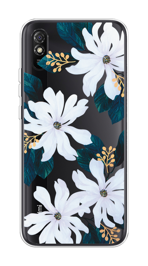 

Чехол на Xiaomi Redmi 9A "Delilah Flower", Зеленый;белый, 38950-1