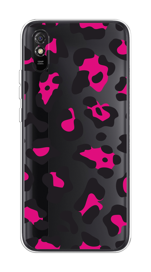 

Чехол на Xiaomi Redmi 9A "Pink cow spots", Черный;розовый, 38950-1