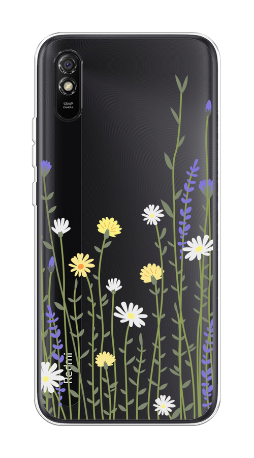 

Чехол на Xiaomi Redmi 9A "Ромашка и лаванда", Зеленый;желтый;прозрачный, 38950-1