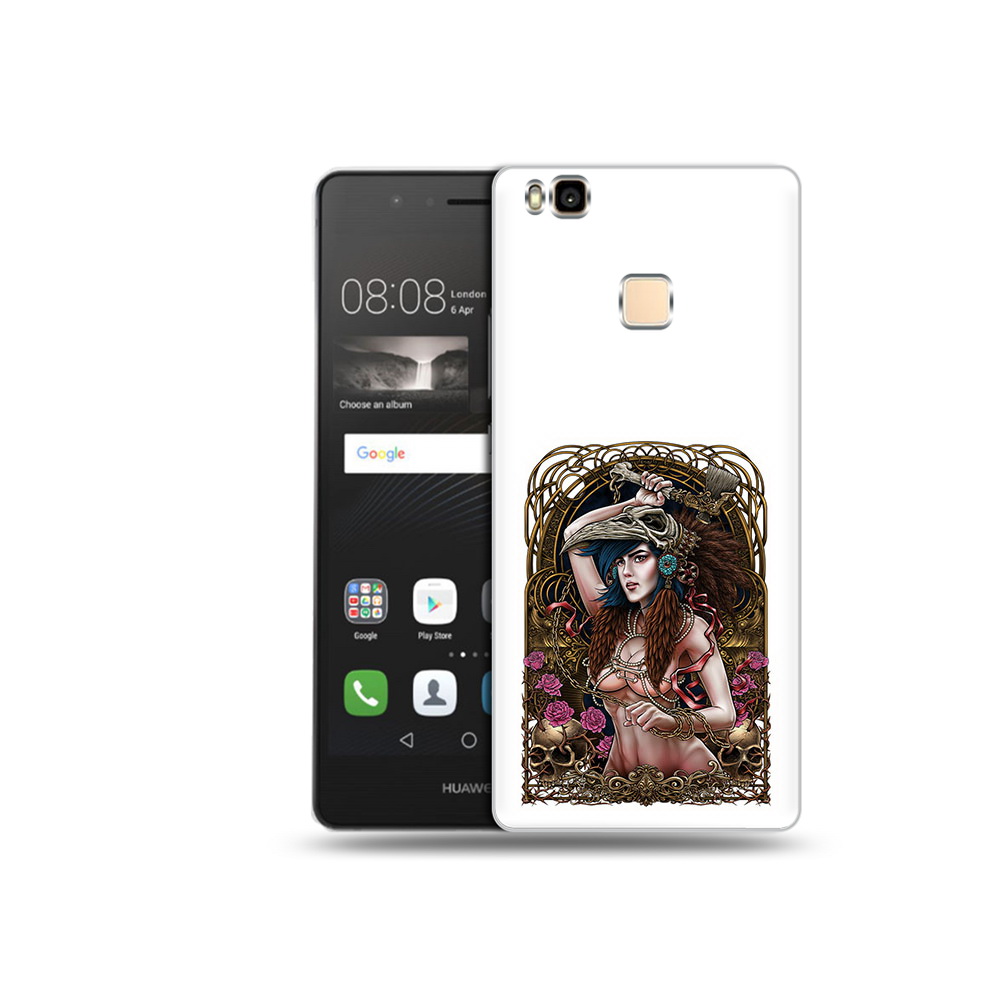

Чехол MyPads Tocco для Huawei P9 Lite красивая девушка рисунок (PT74547.57.407), Прозрачный, Tocco