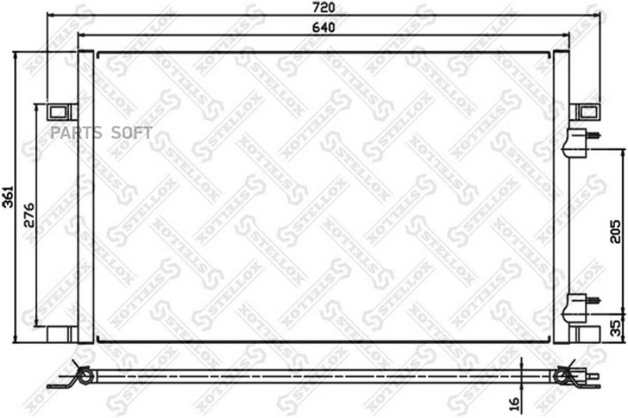 

STELLOX Радиатор кондиционера STELLOX 1045065sx