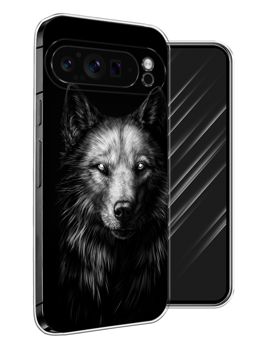 

Чехол Awog на Google Pixel 9 Pro "Волк черно белый", Серый;бежевый;белый, 272050-1