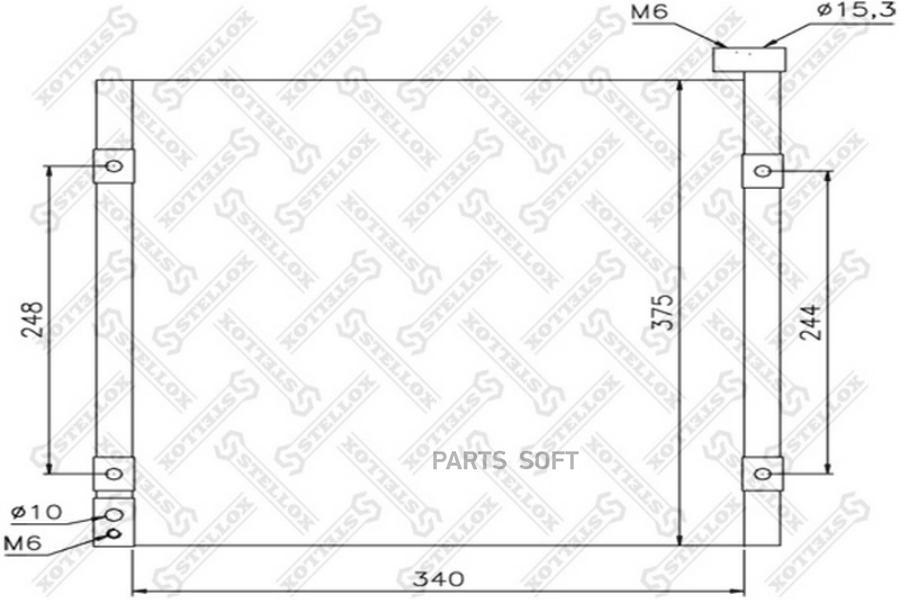 

STELLOX Радиатор кондиционера STELLOX 1045095sx