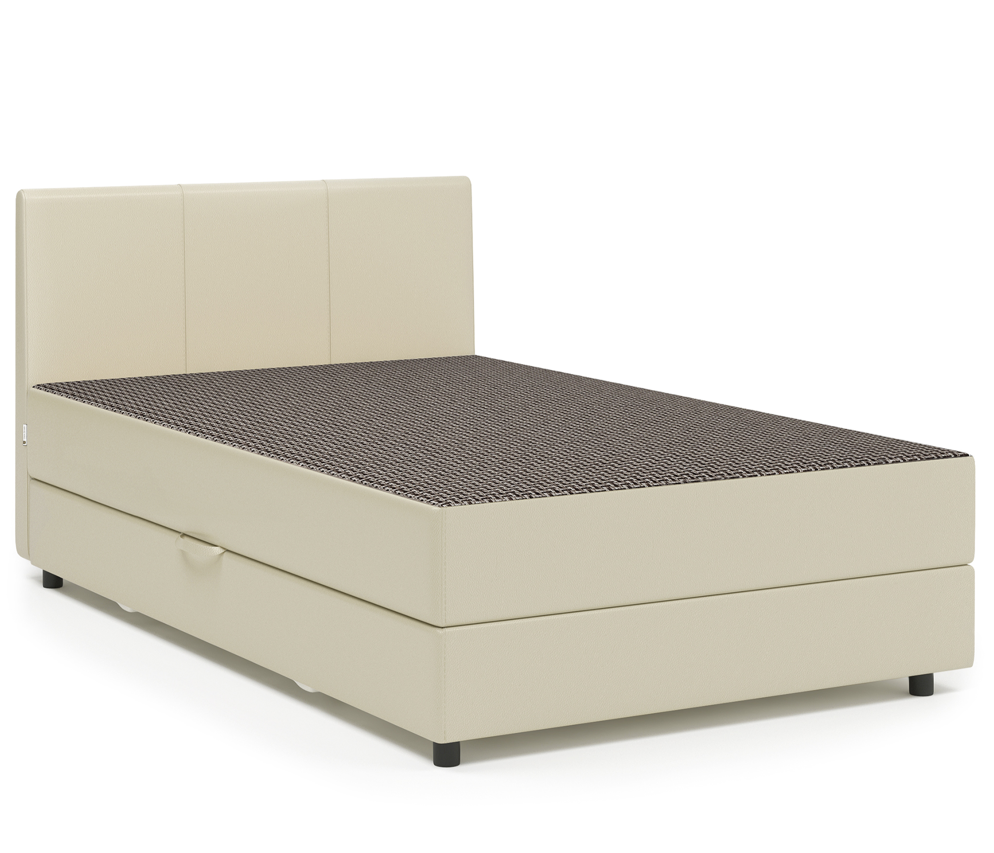 

Кровать Шарм-Дизайн Классика 100 Корфу коричневый и экокожа беж, Коричневый;бежевый, Классика