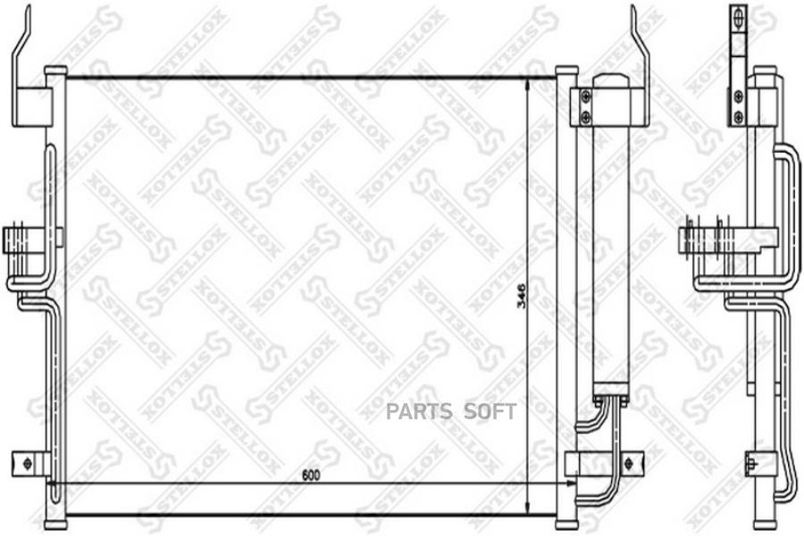 

STELLOX Радиатор кондиционера STELLOX 1045101sx