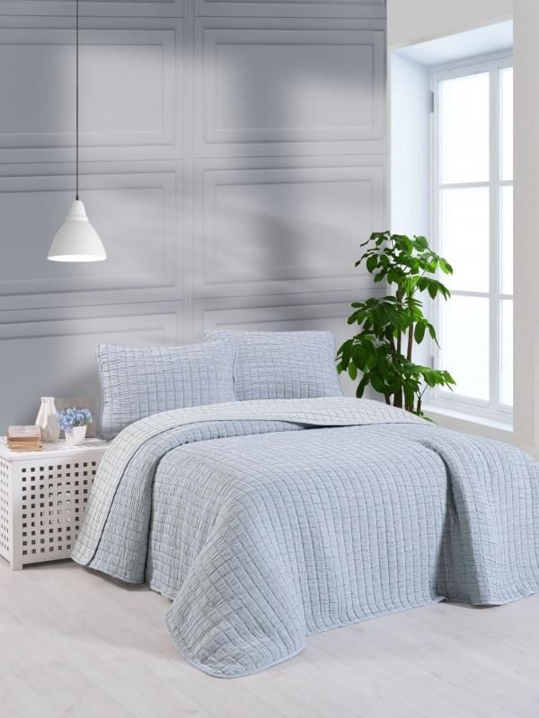 Покрывало хлопок-микрофибра KARVEN Y836 MUSLIN KARE V2 160х240 наволочка 50х70