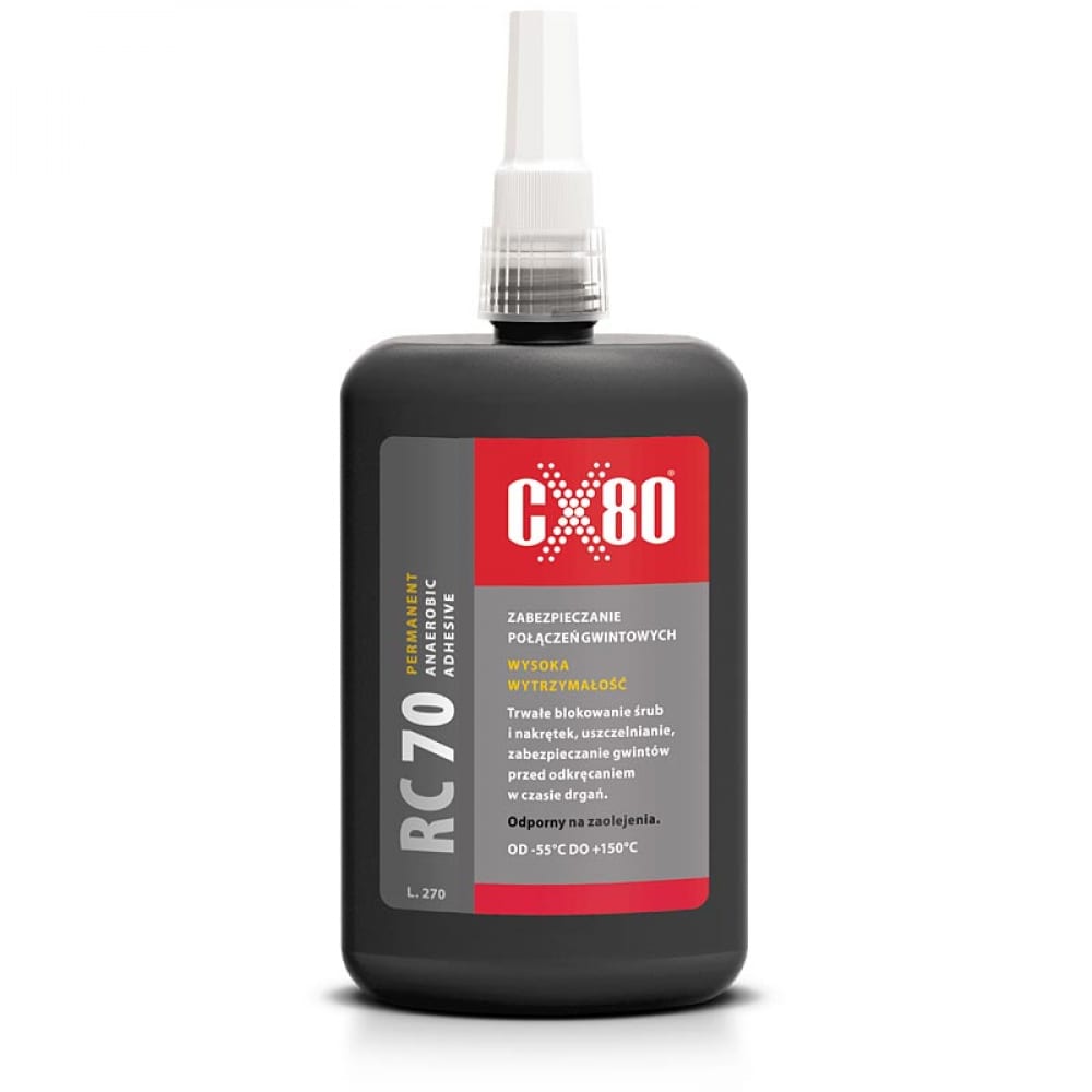 фото Фиксатор резьбы высокой прочности cx80 зеленый rc70 250ml 121