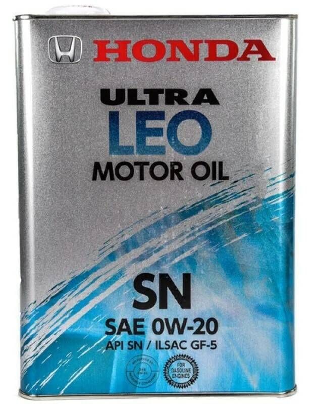 Моторное масло Honda синтетическое HMO ULTRA LEO SN 0W20 4л