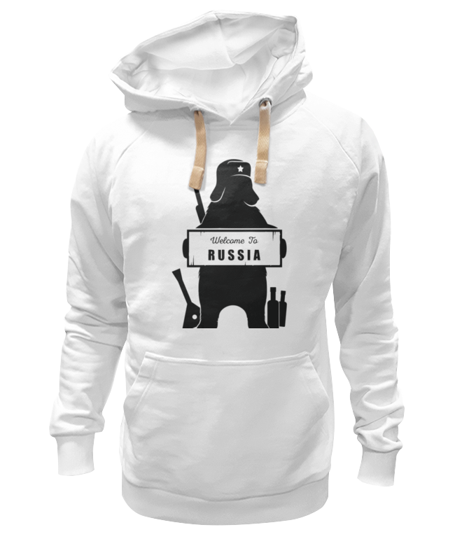 

Худи унисекс Printio Welcome to russia белое M, Белый, Welcome to russia