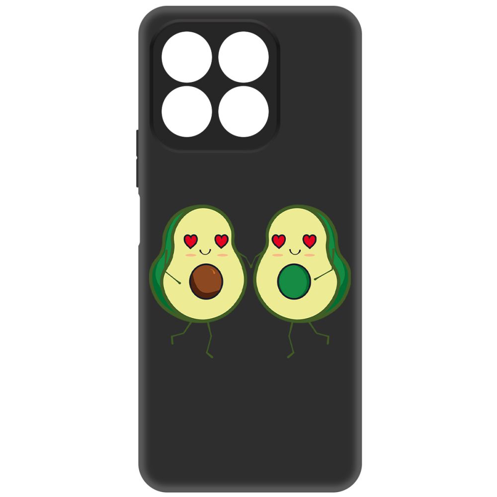 

Чехол-накладка Krutoff Soft Case Авокадо Пара для Honor X8b черный