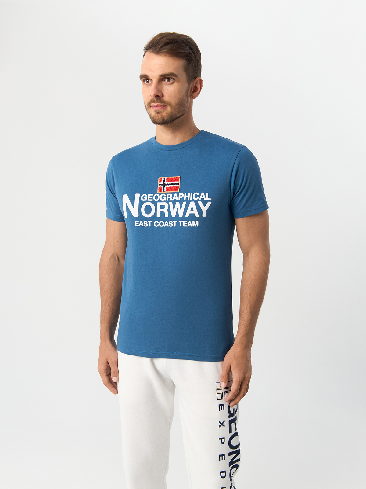

Футболка мужская Geographical Norway SW1296H-GNO синяя 2XL, Синий, SW1296H-GNO