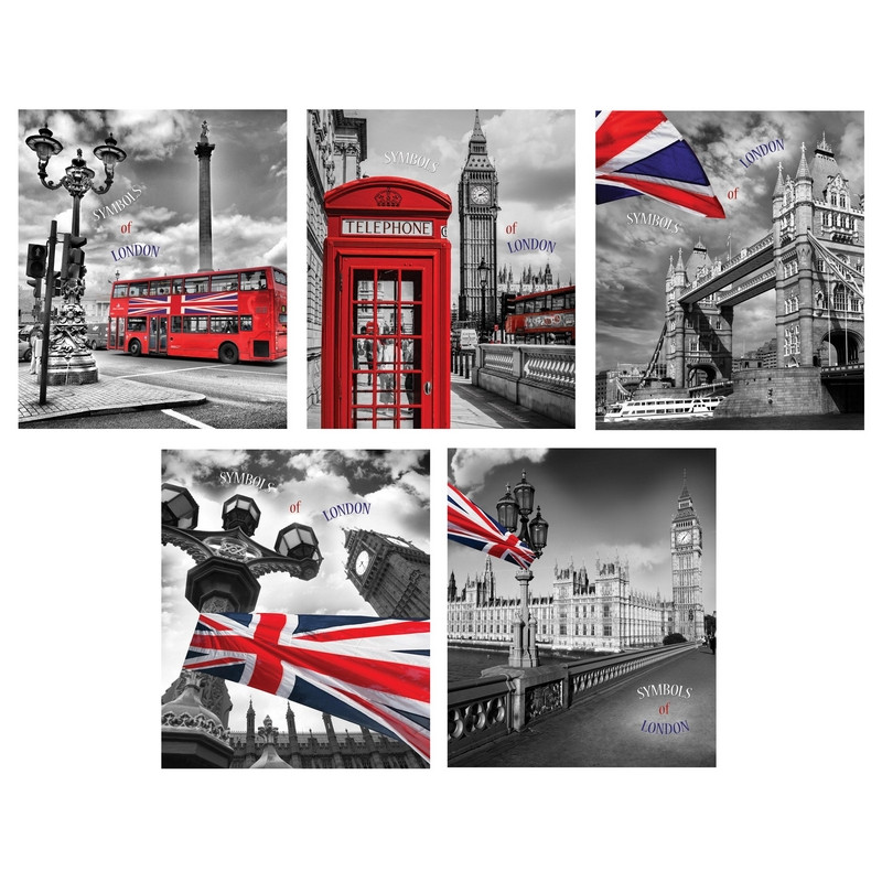 

Тетрадь общая в клетку Мировые тетради London ТО80А49375, 80 л., 1 шт.