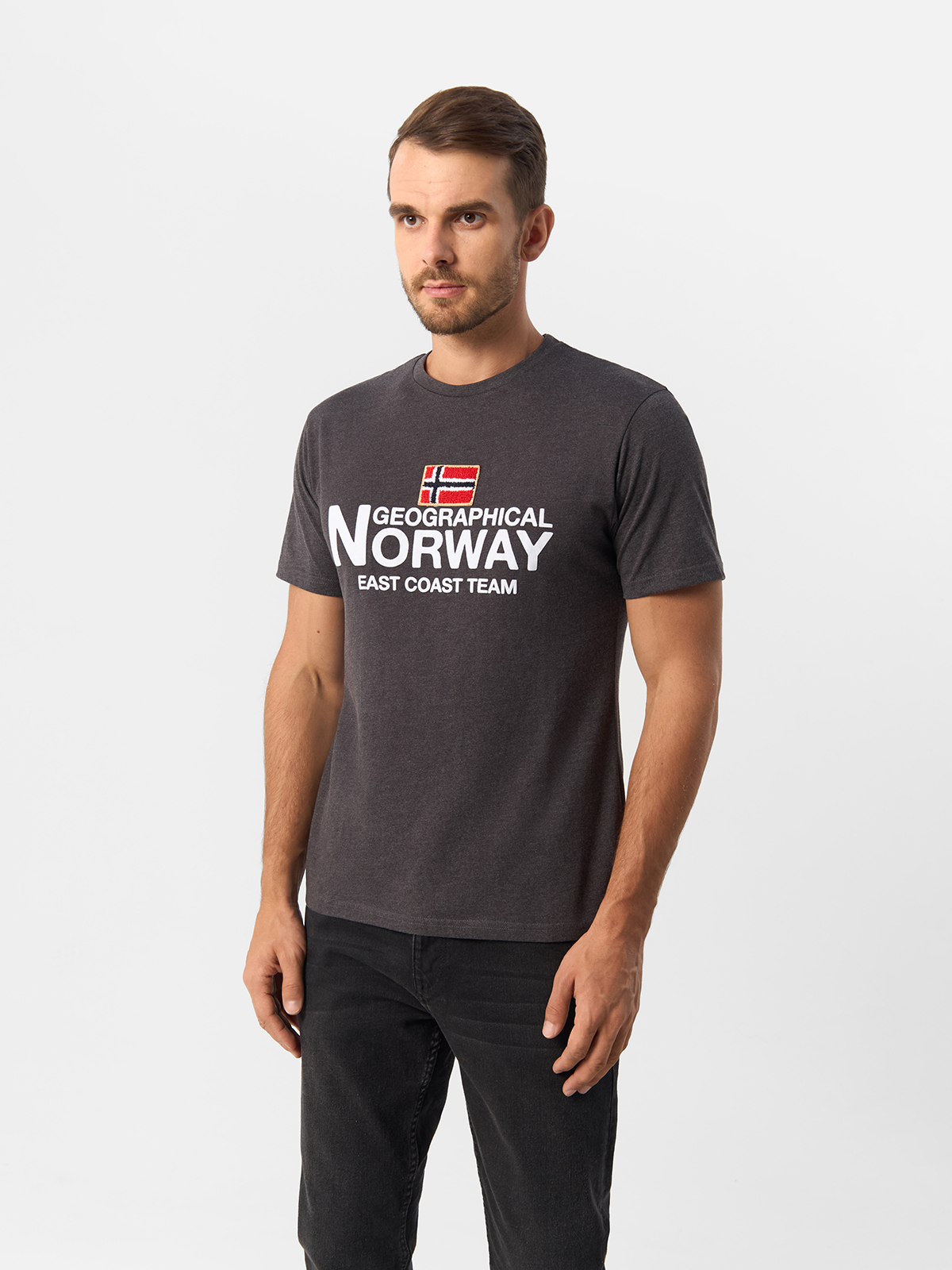 

Футболка мужская Geographical Norway SW1296H-GNO серая 3XL, Серый, SW1296H-GNO