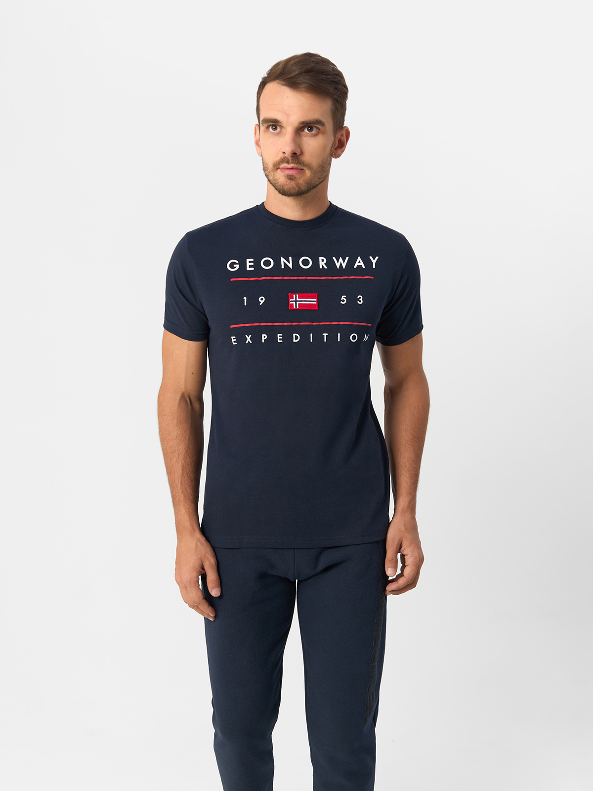 

Футболка мужская Geographical Norway SW1464H-GNO синяя 3XL, Синий, SW1464H-GNO