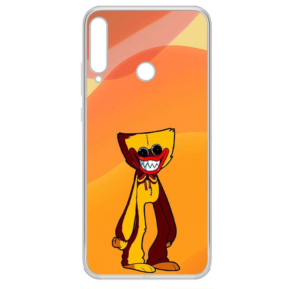 

Чехол-накладка Krutoff Clear Case Хаги Ваги Желтый для Huawei P40 Lite E