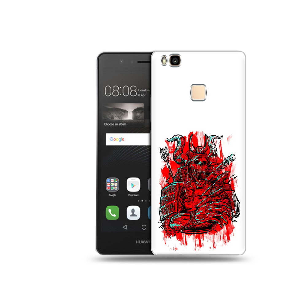 

Чехол MyPads Tocco для Huawei P9 Lite красный скелет воин (PT74547.57.413), Прозрачный, Tocco