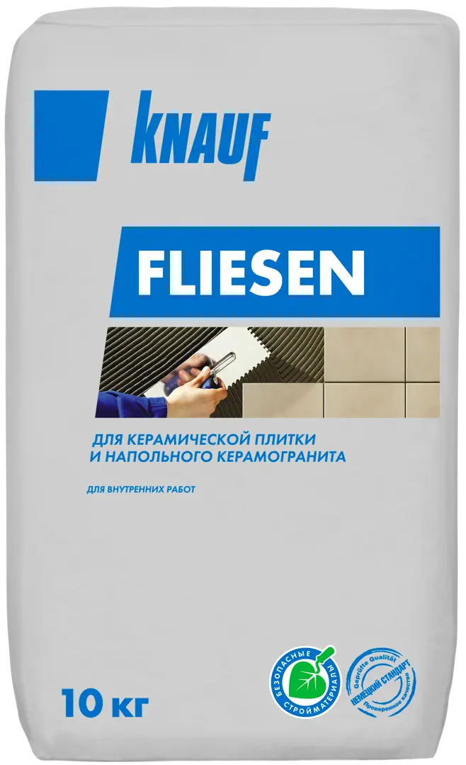 Клей для плитки Knauf Флизен 10 кг клей для плитки knauf флизен плюс усиленный 25 кг