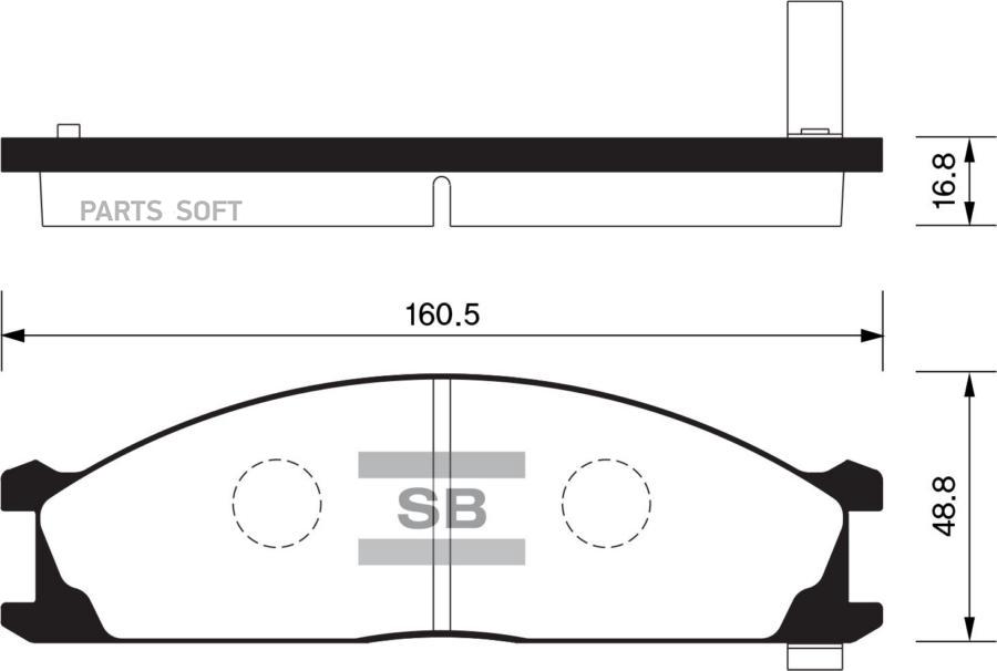 

Тормозные колодки Sangsin brake передние SP1140, SP1140