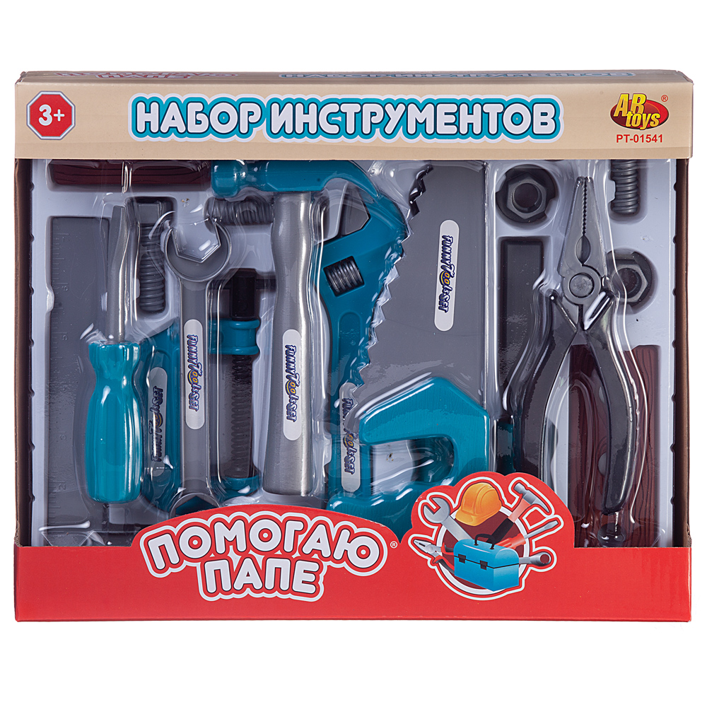 фото Набор abtoys помогаю папе инструменты с молотком, в коробке pt-01541/1