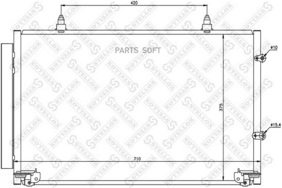 

STELLOX Радиатор кондиционера STELLOX 1045152sx