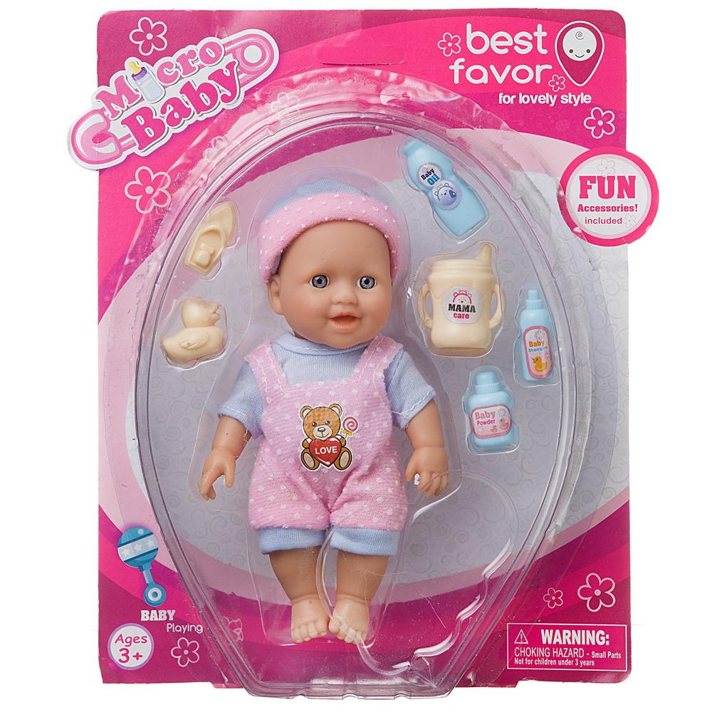 фото Игровой набор junfa пупс micro baby, в костюмчике, 15 см, мальчик 2805b/мальчик junfa toys