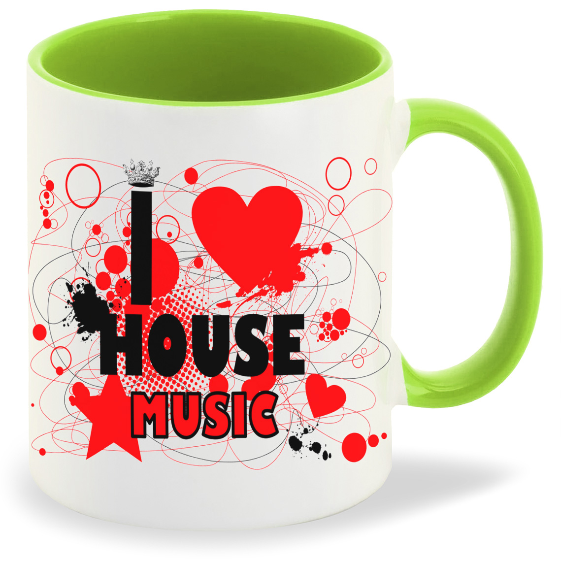 

Кружка CoolPodarok I love house music, I love house music