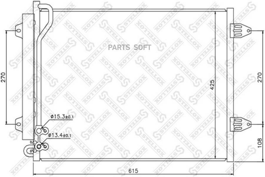 

STELLOX Радиатор кондиционера STELLOX 1045163sx
