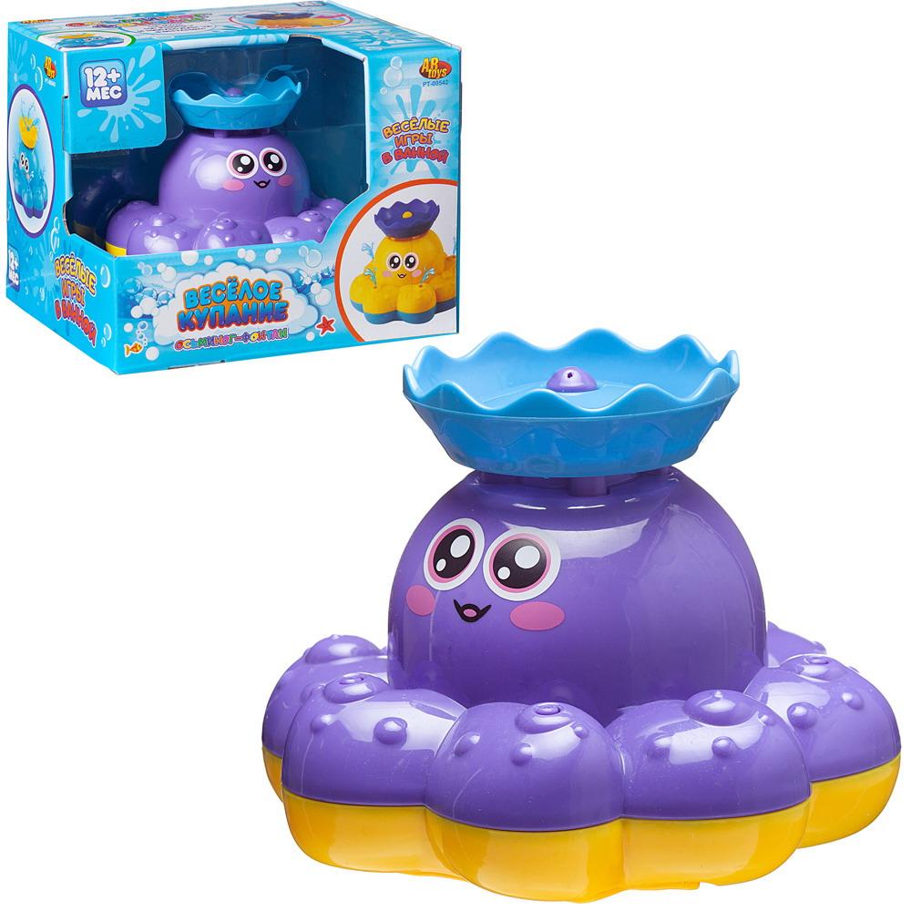 Игрушка для ванной ABtoys Веселое купание Осьминог PT-00542/фиолетовый