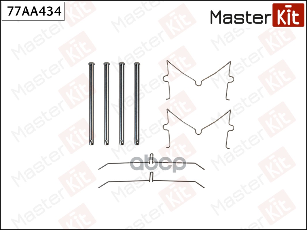 MASTERKIT 77AA434 Комплект установочный тормозных колодок Toyota HILUX VII Пикап ( N1 , N2