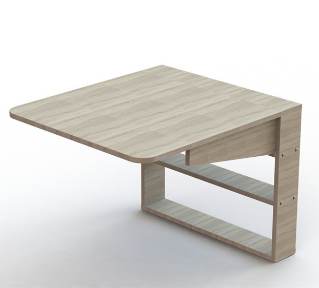 Откидной настенный стол Томик-1 Линия Мебели Дуб Сонома