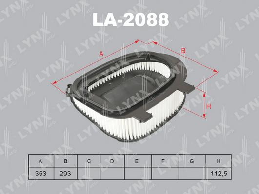 

Фильтр воздушный двигателя LYNXAUTO la2088
