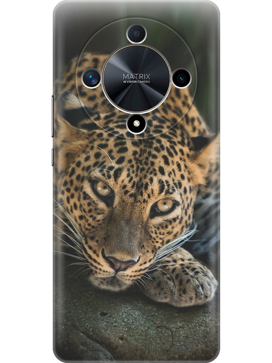 

Силиконовый чехол на Honor X9b / X50 с принтом "Загадочный леопард", Прозрачный;черный;коричневый;оранжевый, 781974313