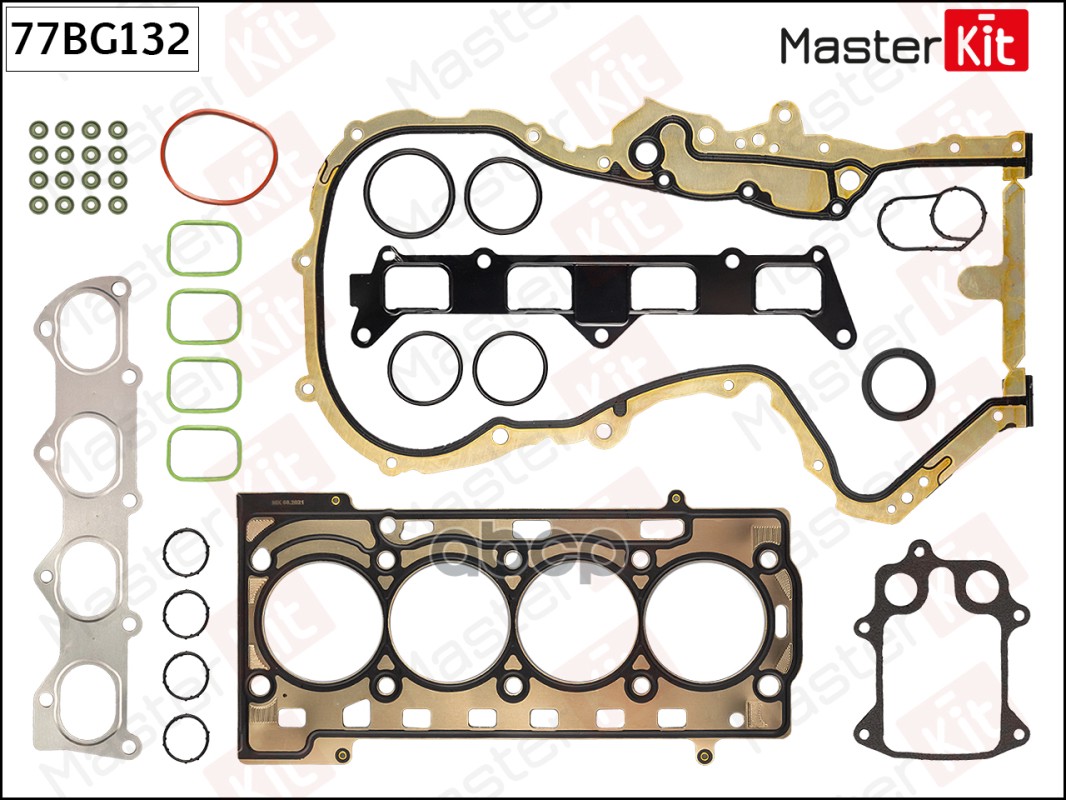 

Комплект Прокладок Двигателя Vag 1.4 05- MasterKit 77BG132