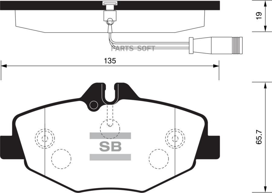 

Тормозные колодки Sangsin brake дисковые SP2194, SP2194