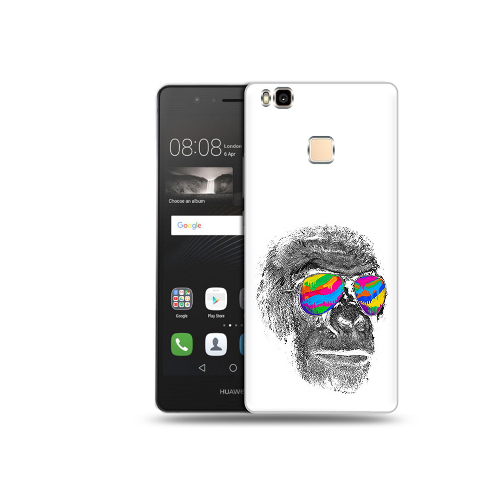 

Чехол MyPads Tocco для Huawei P9 Lite крутая обезьяна в очках (PT74547.57.422), Прозрачный, Tocco