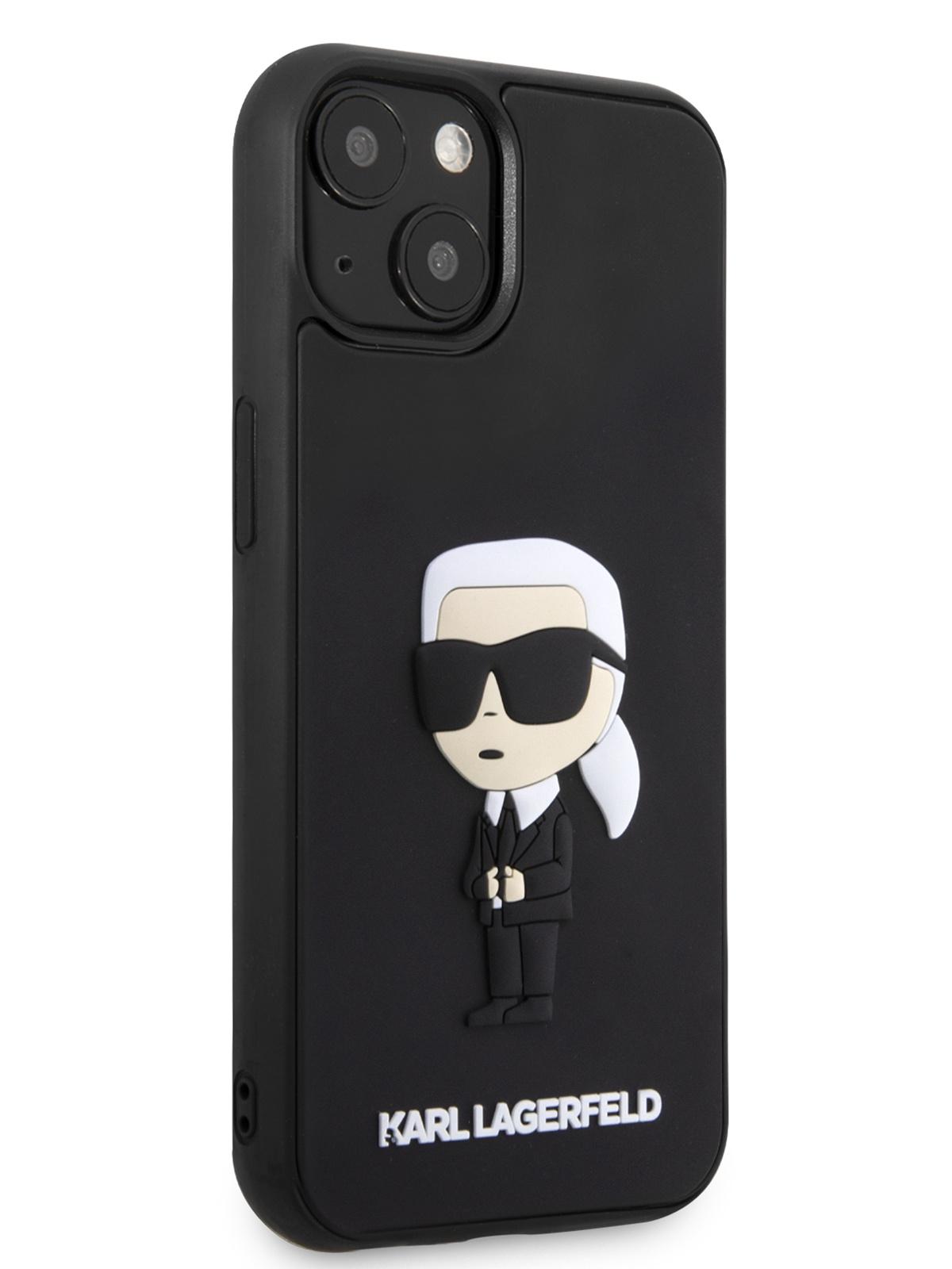 Чехол Karl Lagerfeld для iPhone 13 3D Rubber NFT Karl Ikonik Hard Black