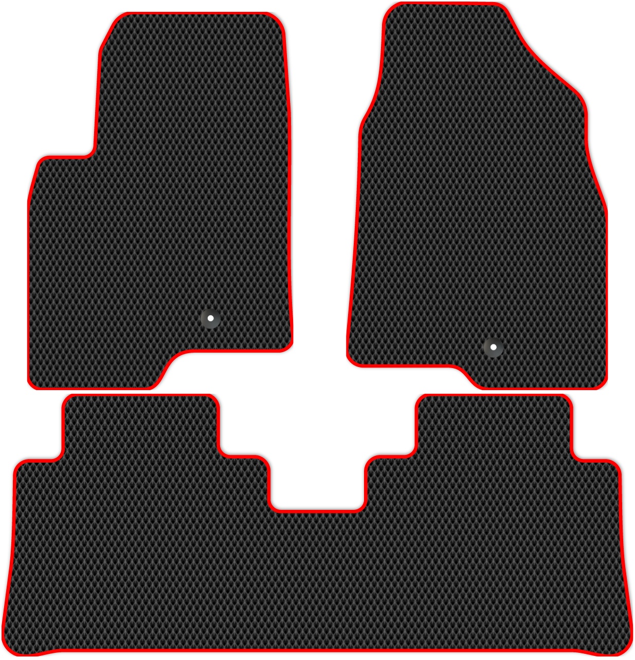 

Коврики ЭВА в салон для Opel Antara 1 (C145(L07)) 2011 - 2015, 3 шт. черный, красный кант, 3819-W3Y-H