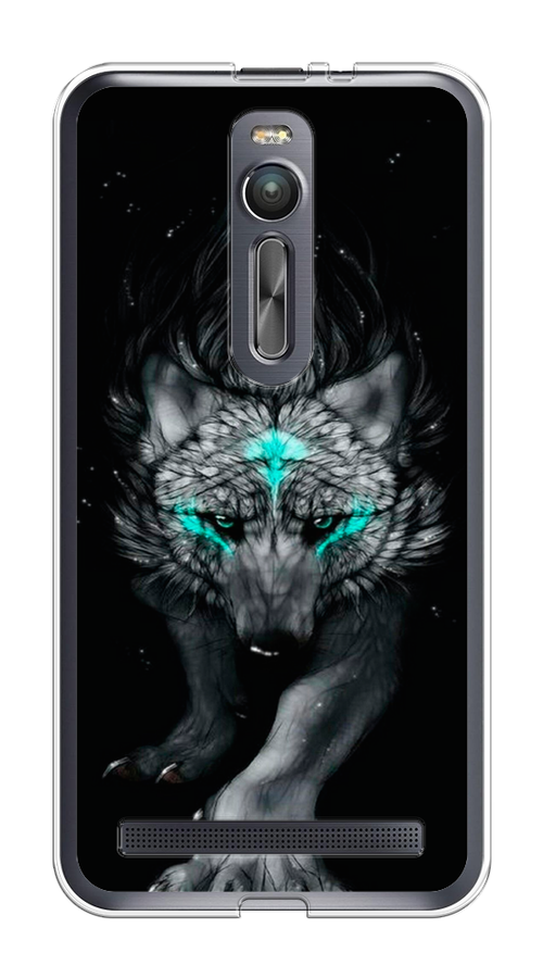 

Чехол Awog на Asus Zenfone 2 ZE550ML/ZE551ML "Волшебный волк", Черный;серый;синий, 40550-2