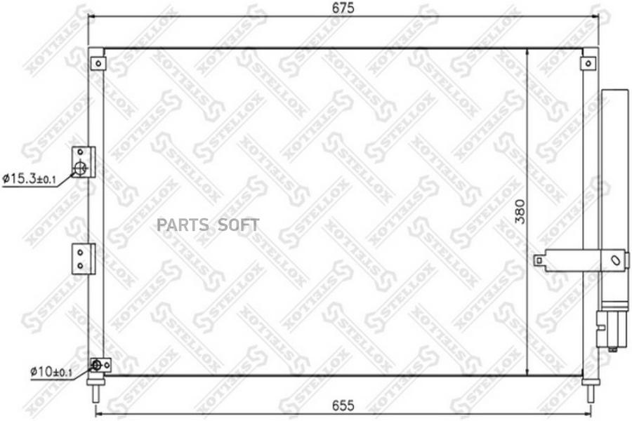 

STELLOX Радиатор кондиционера STELLOX 1045172sx